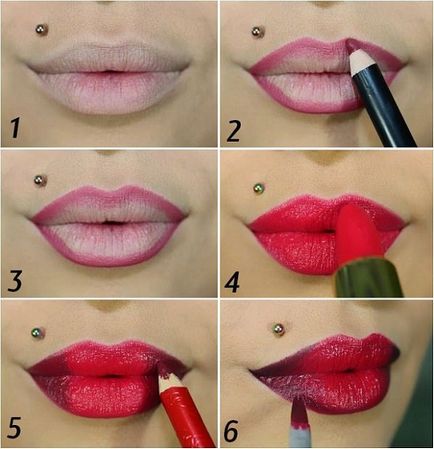 Lip makeup pas-cu-pas pentru blonde sau brunet, cu efect de creștere, în stil nud, video