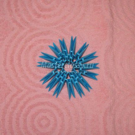 Moduláris Origami (kék modul kék) moduláris origami