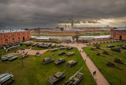 Muzeul de artilerie, echipament militar în Sankt Petersburg
