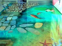 Наливні 3d підлоги фото, технологія заливних 3д підлог, як зробити і скільки коштує полімерна підлога 3d