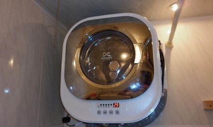 Настінна пральна машина - особливості і установка відео