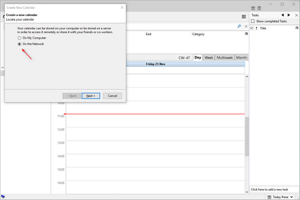 Configurarea trăsnetului fulger cu caldav