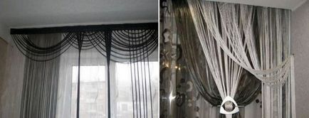 Cotton függöny fotó kötél, hogyan díszítik a függönyöket kezét a mester osztály, igazi mágnes
