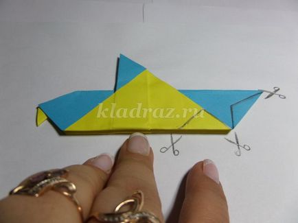 Aplicație volumetrică de iarnă pentru copii de 5-6 ani în tehnica origami