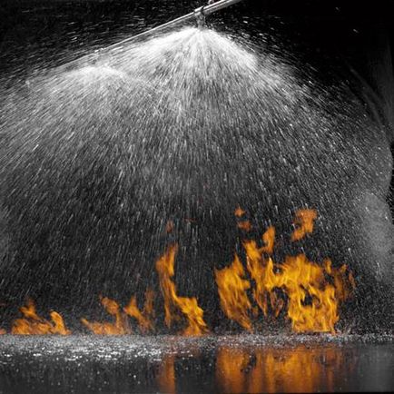 Sprinkler öntözővíz, mint a tűz tűzoltó rendszer elem