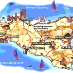 Острів сицилия, клімат Сицилії, Мессинську протоку, вулканічне походження, середземноморська