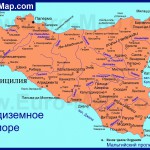 Острів сицилия, клімат Сицилії, Мессинську протоку, вулканічне походження, середземноморська