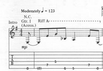 Ozhtsev - hogyan kell olvasni tablature