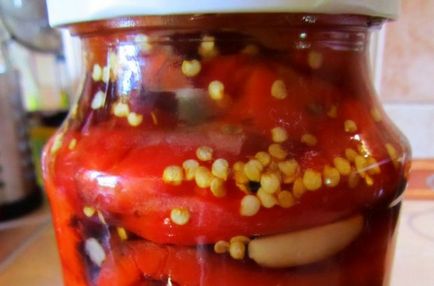 Перець консервований в олії рецепт на зиму з рослинним, фото, відео