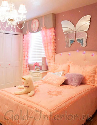Персиковий колір в інтер'єрі кухні, дитячої, спальні і вітальні
