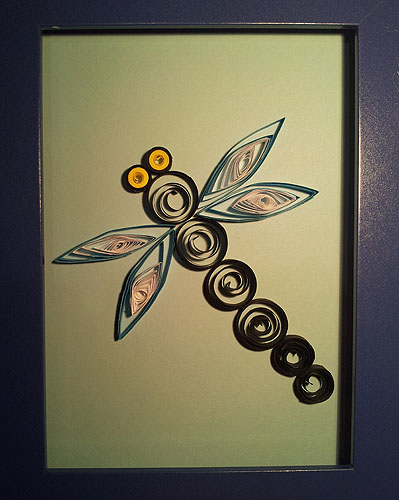 Penguin art - aranyos szitakötő do Quilling technikával fotó mikron (hangulatos) Penguin art - aranyos szitakötő do Quilling technika fotó mikron