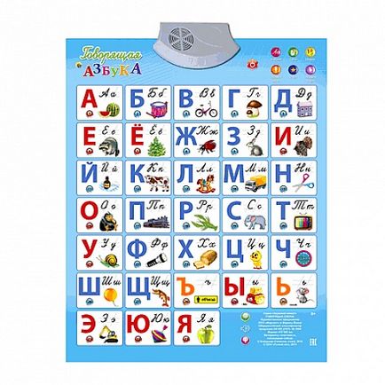Poster sunet - vorbesc ABC de la pisica rosie, зп-6517 - купить în magazinul online