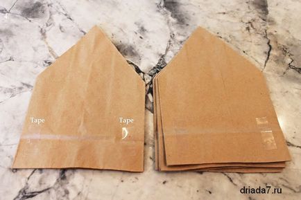 Papírból készült cikkek táskák (Kraft papír)
