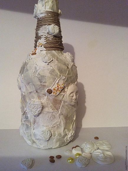 Перетворюємо стару пляшку в креативний предмет для декору інтер'єру - ярмарок майстрів - ручна
