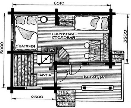 Проекти і планування будинку з пічкою 6х6, 7х7, 8х8, 6х8 і інших розмірів