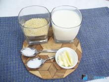 Mezel de cereale pe lapte - o rețetă cu o fotografie