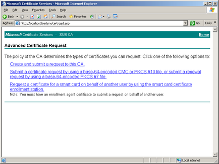 Bővülő CA lánc, amely a Microsoft ca, a rendszergazda (Certificate Authority) Bővülő CA lánc, amely a Microsoft ca, Rendszergazda