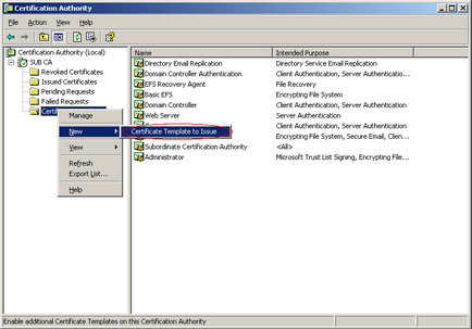 Extinderea lanțului de centre de certificare bazate pe Microsoft ca, pentru administratorul de sistem