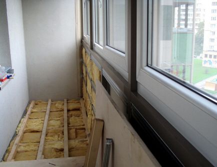 Repararea balconului cu propriile mâini (fotografie și video)