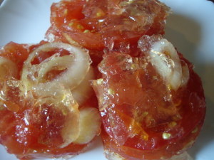 Рецепт консервовані (закупорка) помідори в желе (желатині) на зиму
