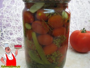 Рецепт «помідори« чері »мариновані з часником і пряними травами»