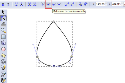 Rajz egy sündisznó az Inkscape