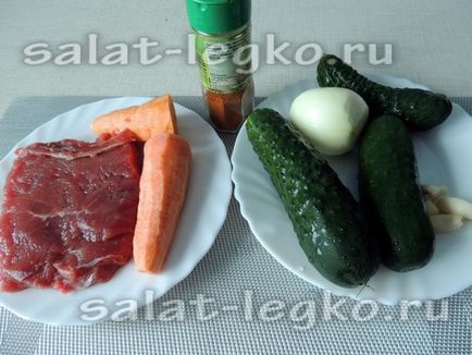 Салат зі смажених огірків по-корейськи