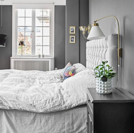 Dormitor gri - 65 de fotografii ale combinației perfecte a interiorului dormitorului gri