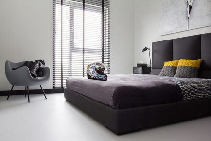 Dormitor gri - 65 de fotografii ale combinației perfecte a interiorului dormitorului gri
