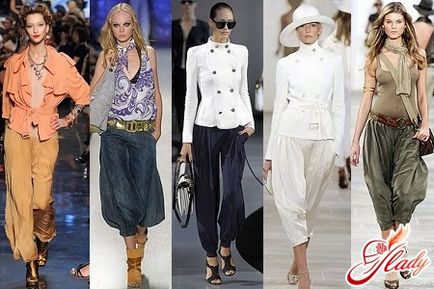 Sharovary sfaturi de moda pentru femei pentru a alege pantaloni la modă