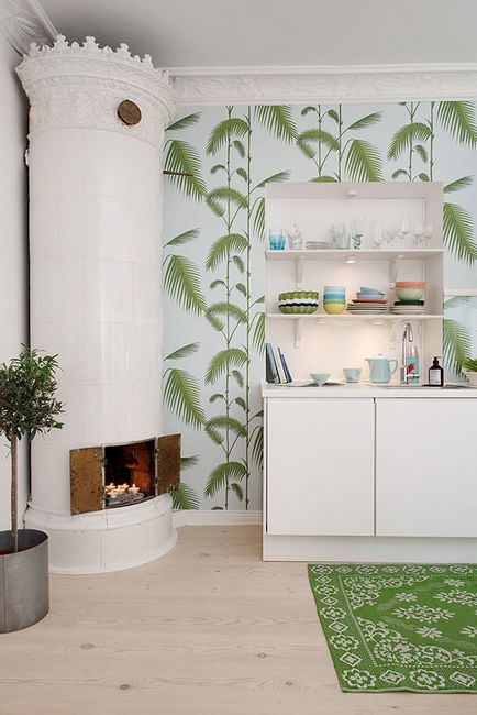 Шведський стиль в інтер'єрі маленької квартири або невеликого будинку, дизайн кухні та вітальні