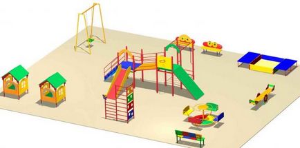 Design modern al unui loc de joacă pentru copii