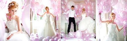 Esküvői fotózást lufi - és az ötlet egy fotó