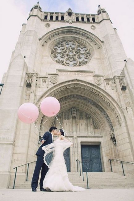 Fotografia de nunta cu baloane