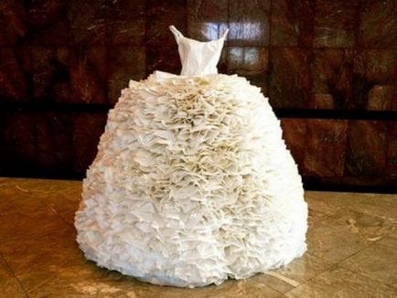Весільна сукня з шоколаду і туалетного паперу легко (фото) - новини vector news