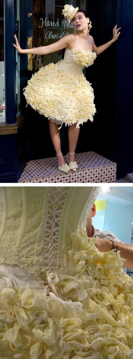 Esküvői ruha készült csokoládé és WC-papír könnyen (fotó) - hírek vektor hírek