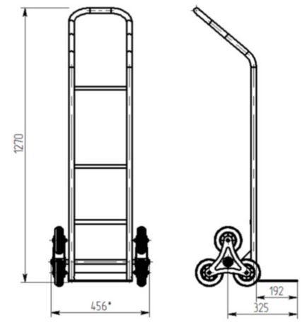 Візок нт 1310 для підйому і переміщення великогабаритних вантажів по рівній поверхні, а також по