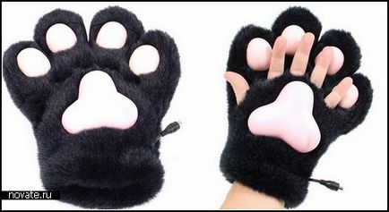 Теплі лапки - warmer cat paw gloves від компанії thanko