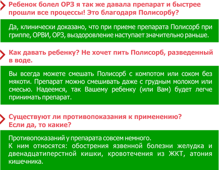 Топ-5 запитань про полисорба, полисорб мп