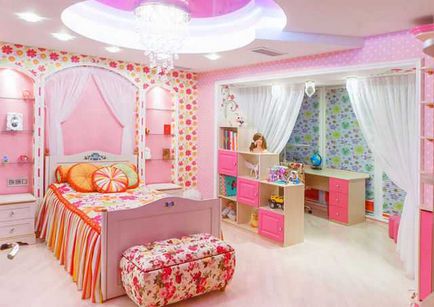 Tulul în interiorul unei camere de copil a unui băiat sau a unei fete (foto)