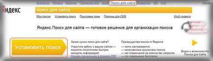Configurarea serviciului Yandex de căutare a unui site pe wordpress