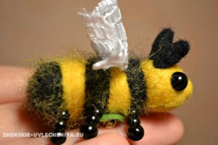 Nemezelés gyapjú brossok mester osztály, hogy egy méh saját kezűleg