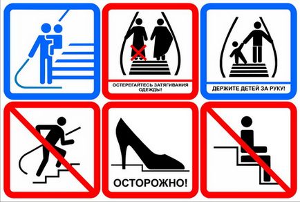 Important! Reguli de siguranță atunci când utilizați o scară rulantă