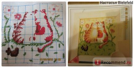 Вишивання aliexpress 14ct white pattern yellow cloth small cotton cross stitch set two lover cats