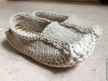 В'яжемо постоли з льону - ярмарок майстрів - ручна робота, handmade