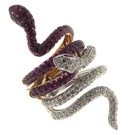 Ювелірні прикраси з змійками - зміїна тема як тренд 2013 року, ювелірум