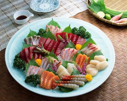 Mustar verde, sushi, sake și altele asemenea - o rețetă