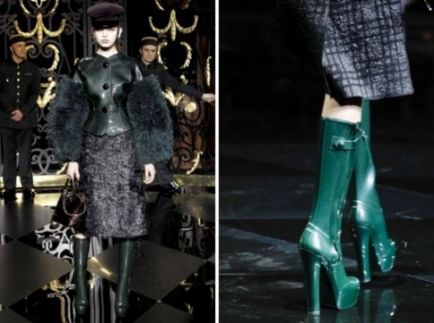 Зелені чоботи (35 фото) з чим носити жіночі зимові моделі темно-та світло-зеленого кольору