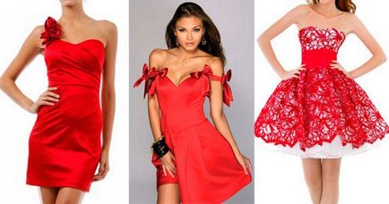 Femeie în rochie roșie, fuziune de stiluri