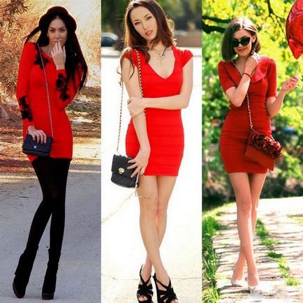 Жінка в червоному платті, злиття стилів